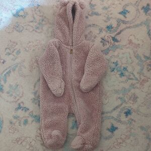 Carter's Soft Pink Sherpa Footie